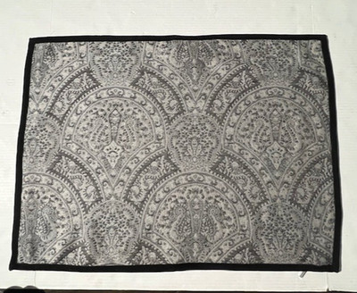 RALPH LAUREN HOME Doheny Wool Cotton Paisley Pillow Shams Suede Trim MSRP $350