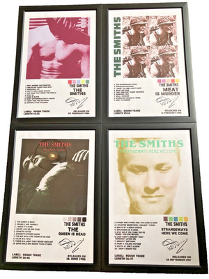Pack of 4 Framed The Smiths Pictures