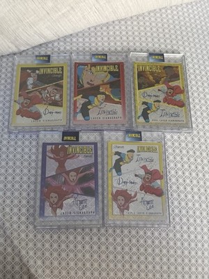 Invincible Trading Card SDCC 1st Edition Laser Signagraph Keepsake FULL SET