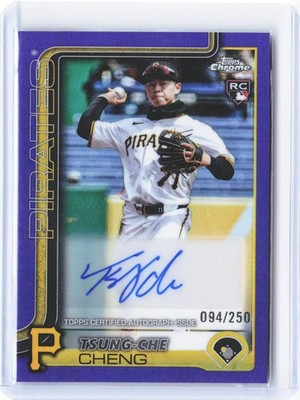 チ・チャンウク2025MDトレカフルコンプ 2025 Topps Chrome Update #AC-TCG Tsung-Che Cheng Autographs Purple