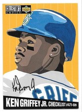 KEN GRIFFEY JR 1994 UPPER DECK COLLECTOR'S CHOICE SILVER SIGNATURE CHECKLIST 324