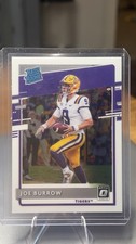 2020 Panini Donruss Optic Rated Rookie Joe Burrow #1 LSU Tigers Football Card