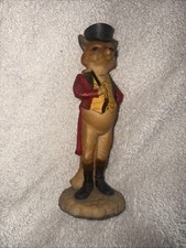 Vintage Aynsley Master Craft Anthropomorphic Fox Master Reynard Figurine 6" Tall