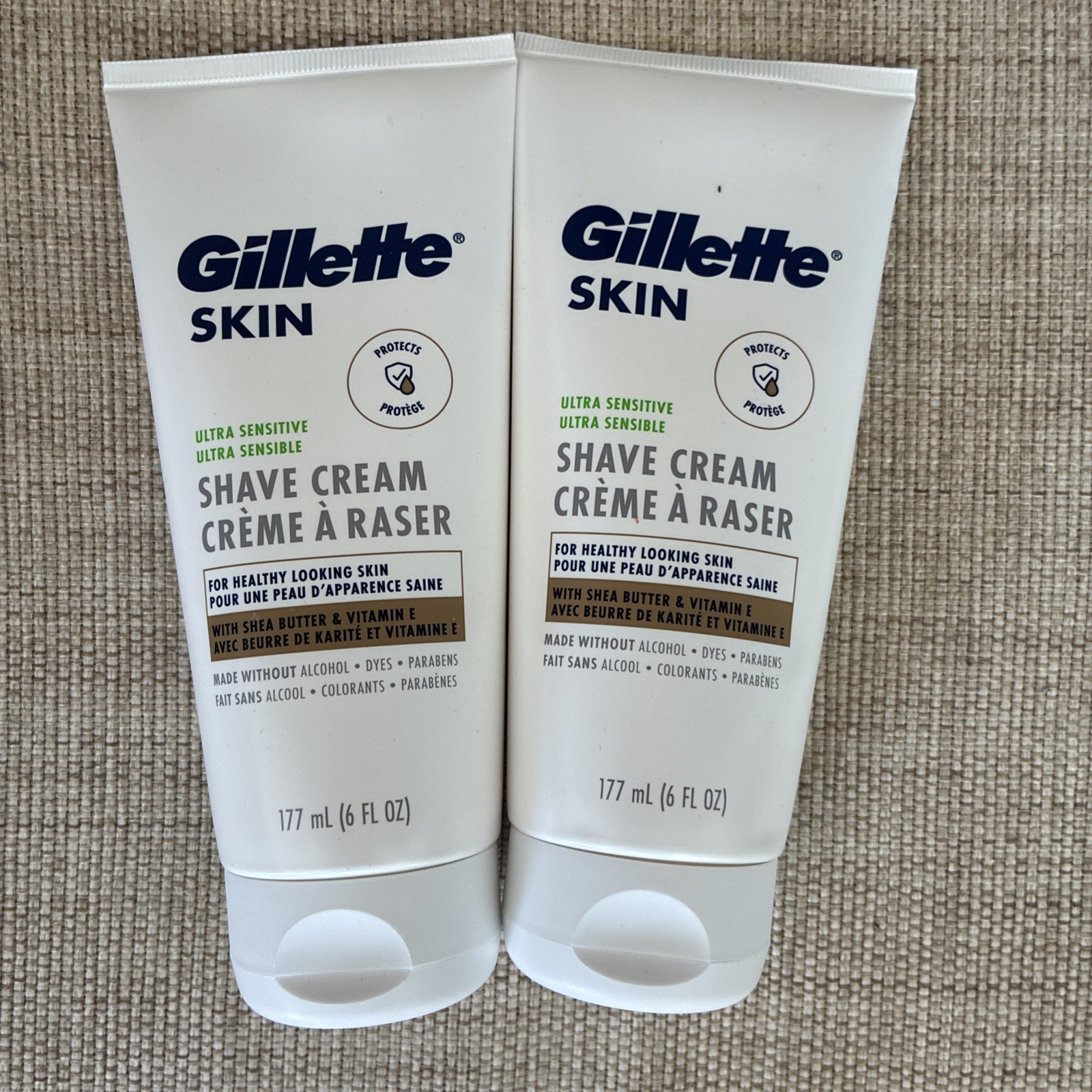 Gillette Skin, Shave Cream, Ultra Sensitive 6 fl oz, Pack of