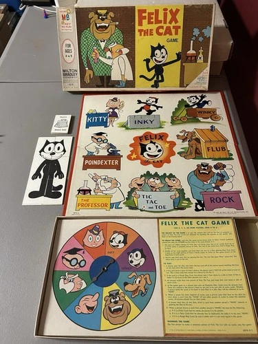 Vintage Felix the Cat Game Milton Bradley 1960 Please Read