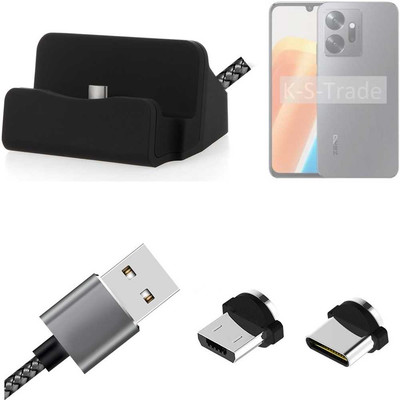 Ladestation für Infinix Zero 20 + USB-Typ C u. Micro-USB-Adapter