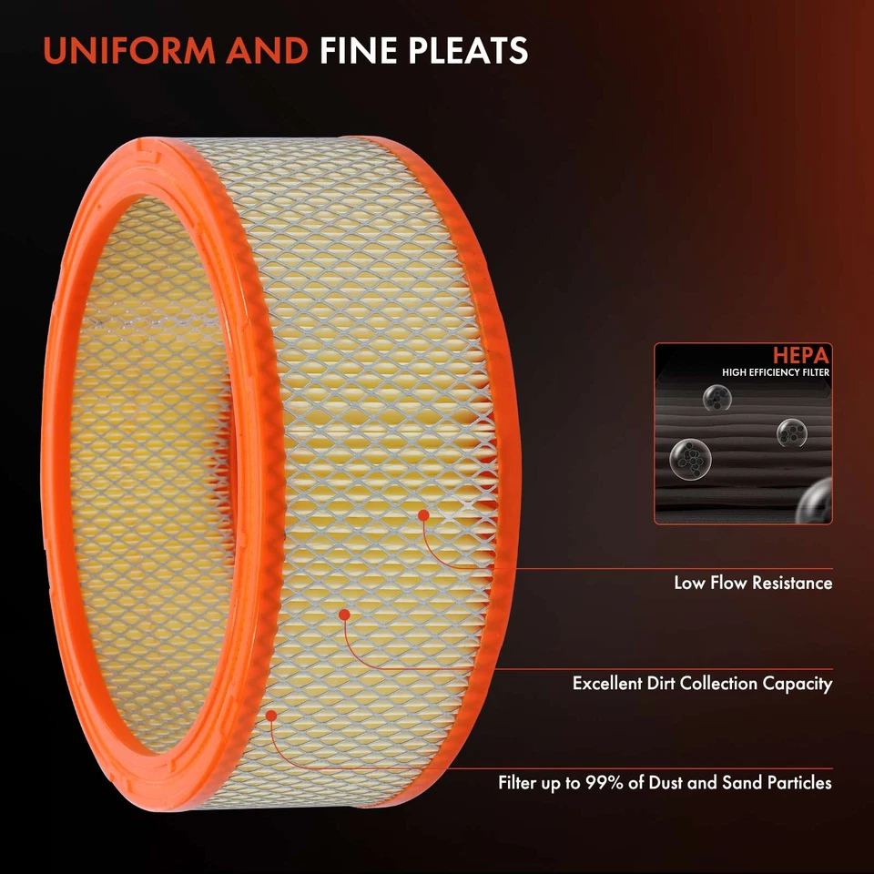 2Pcs Engine Air Filter for Dodge Charger Challenger Dart B100 Van D100 Pickup - Image 4 of 4