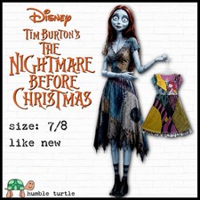 Disney Girls' Multi and Black Silky Pajama Dress The Nightmare Before Christmas