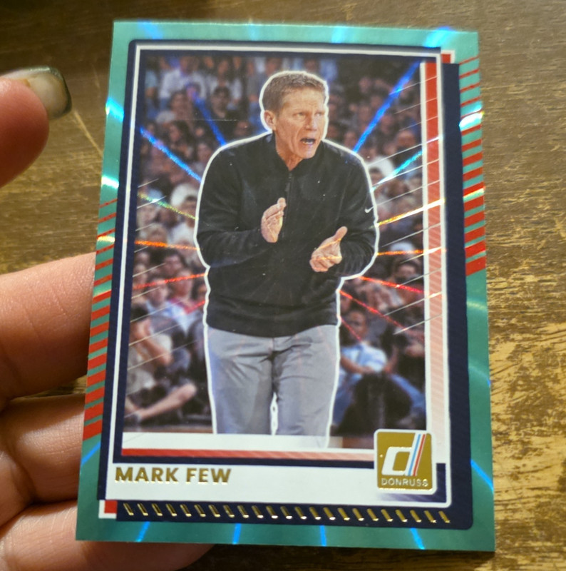 Panini 2023-24 Donruss Basketball Mark Few Gonzaga Bulldogs #175 Green Laser