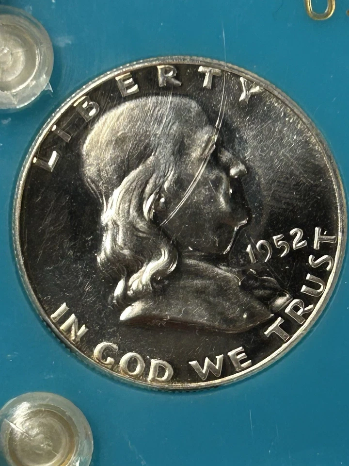 1952 5 Silver Coin Proof Set - In Proof Plastic Holder BX3-24 - Image 3 of 4