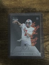 2021 Wild Card MATTE Justin Fields Ohio State Rookie AUTO #’d /50. rookie card picture