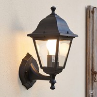 Rustikale Wandlampe AußEn Schwarz E27 IP44 AußEnleuchte Hof Garten Terrasse