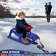 Snow Sled, Single Rider Winter Sleigh, Outdoor Snow Sled for Toddlers  Kids
