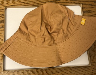 Hatiis Baby Hat Size 12-24 months Dark Orange Bucket Hat Adjustable Strap NEW