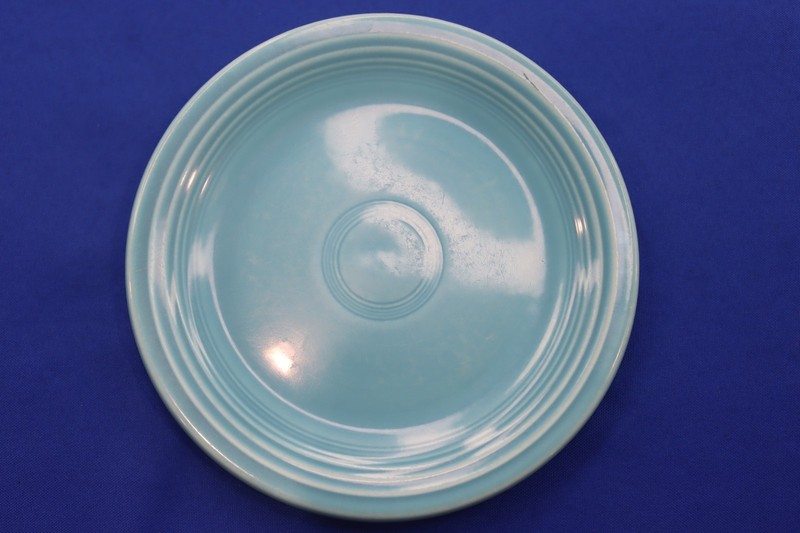 Vintage Fiesta Turquoise 8" Luncheon Plate Genuine H L USA  1940-1969 Laughlin