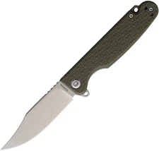 Daggerr Knives Leprechaun Linerlock OD Green FRN Folding 8Cr14MoV Knife LPMOLSW