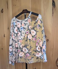 BiBi Floral Womens Top XL