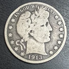 1913 Barber Silver Half Dollar/ Rare 188,000 Minted