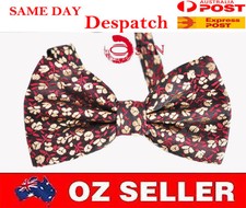 MEN BOWTIE TUXEDO BOW TIE Little Flowers Red Wedding PARTY BALL HIGH Quality