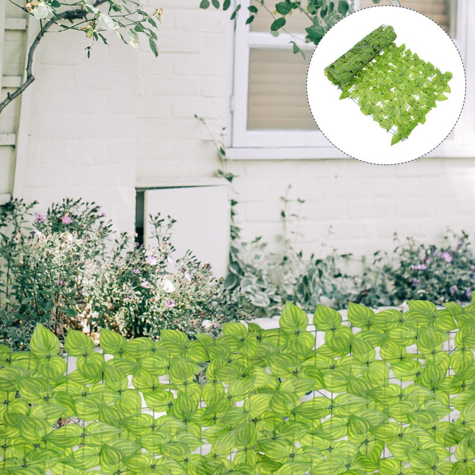 Artificial Lawn Wall Green Decorations Balcony Leaf Fence House for