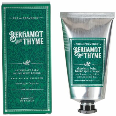 PRE de Provence Shea Butter AFTER SHAVE SHAVING BALM Men BERGAMOT and THYME Box