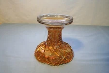 Imperial Carnival Glass Hobstar Marigold Punch Bowl Pedestal Base