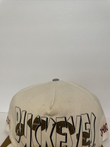 Cappello Vintage Ohio State Buckeyes SnapBack Stampa Puff Football Bill NCAA - Foto 4 di 17