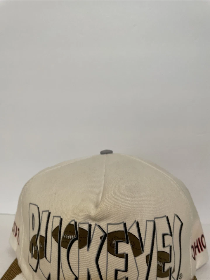 De colección Ohio State Buckeyes SnapBack Sombrero Estampado Puff Billete de Fútbol NCAA Foto 4 de 4