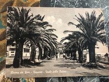 cartolina bianco nero viaggiata animata Varazze Savona Liguria bianconero bn bn