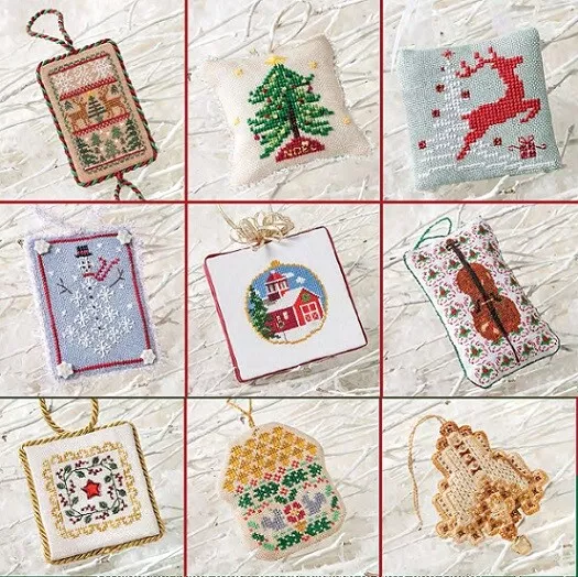 CHRISTMAS ORNAMENTS CROSS STITCH PATTERN ONLY (NRF)