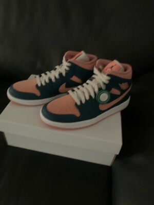 Jordan 1 Mid Dark Teal Green  uk 6