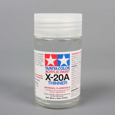 Tamiya Acrylic Mini X20A X-20A Thinner TAM81030 46ml Plastics Paint Acrylic
