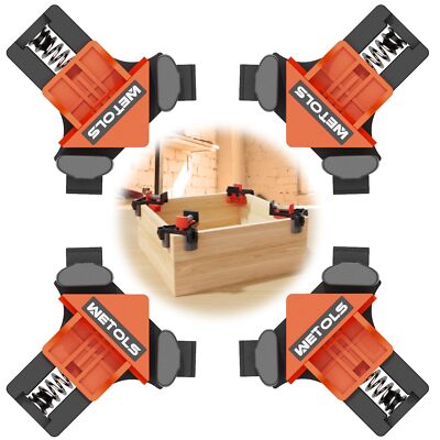Corner Clamp for Woodworking, 90 Degree Right Angle Clamp, Wood Clamps, 4Pcs ...