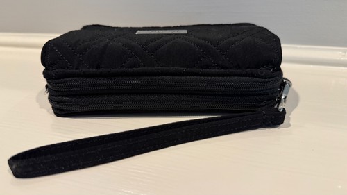Cartera Vera Bradley Clásica Negra "Todo en Uno" ~ Sin Correa ~ No RFID ~ - Imagen 11 de 12