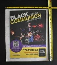 Black Country Communion 2011 Concert Ad Starland Ballroom NJ  The Outsider 