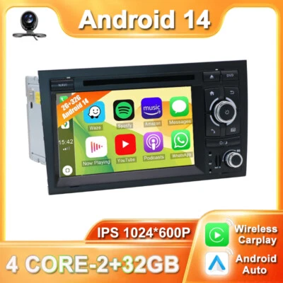 Autoradio pour Audi A4 S4 RS4 B9 B7 EXEO SEAT Android 14 GPS Navi CD/DVD DAB+ - Photo 1/4
