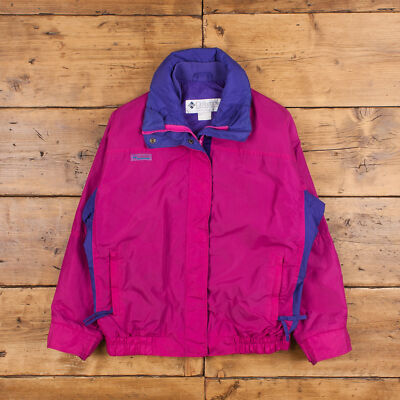 Columbia Windbreaker Jacke L Gorpcore Bugaboo Full Zip Pink Damen Outdoor
