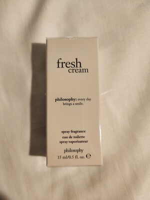 Philosophy Fresh Cream Spray Fragrance Eau De Toilette EDT Spray 0.5oz NEW