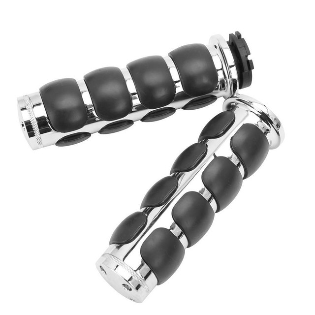Chrome 1" Handlebar Hand Grips For Harley Davidson Electra Glide Classic FLHTC A eBay