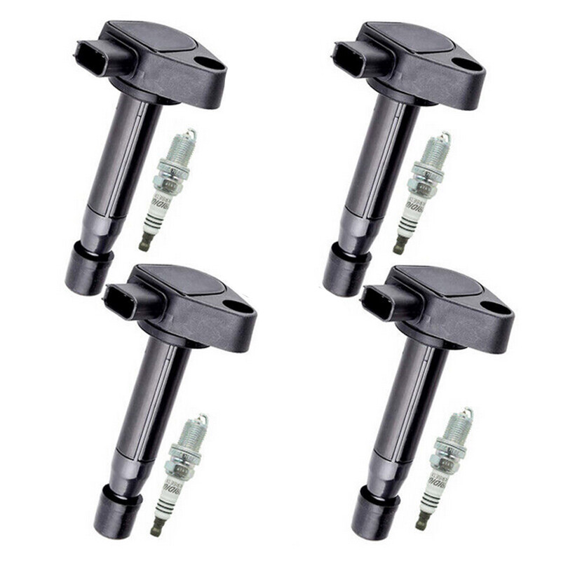 4pcs Ignition Coil & Spark Plug Kit For 20012005 Honda Civic Acura EL L4 1.7L 653334989901 eBay