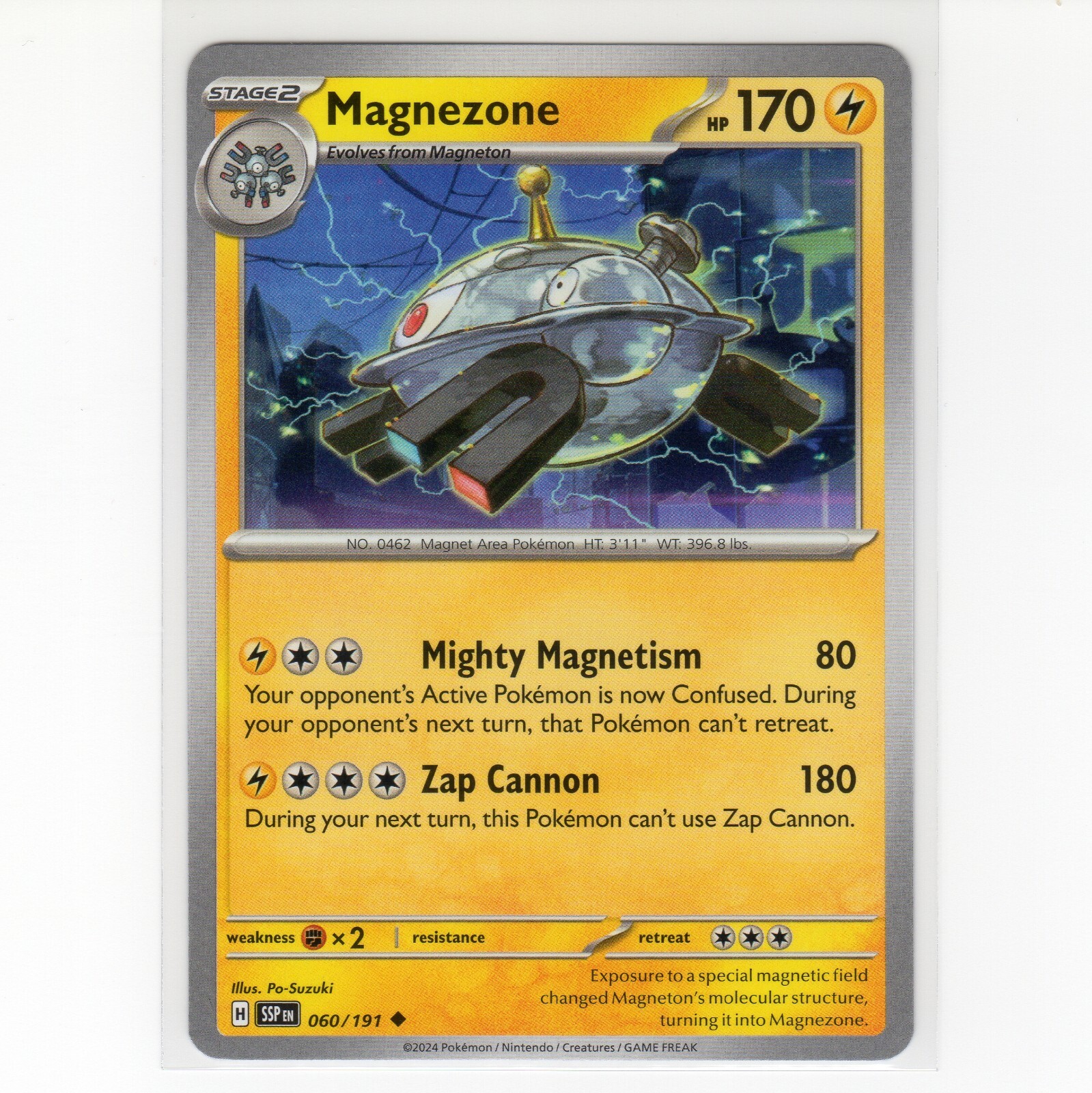 Pokémon TCG Magnezone 060/191 SV Surging Sparks Regular Uncommon Card EN-NM 2024