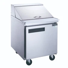 DUKERS DSP29-12M-S1, 1-Door 29"MEGA SAND PREP 12 OF 1/6 PANS ON TOP REFRIGERATOR