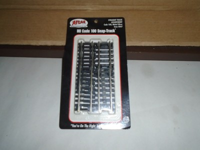 ATLAS #847 NICKEL SILVER CODE 100 STRAIGHT TRACK ASSORTMENT HO