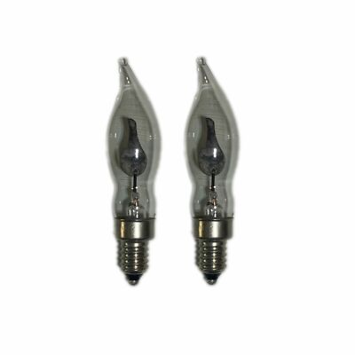 X2 E10 Flackern Flammeneffekt 1,5W Weihnachten Kerze Brücke Bogen Ersatz Lig...