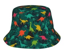 NEW Toddler Dinosaurs Bucket Hat Fashion Sun Cap Packable Outdoor Fisherman Hat