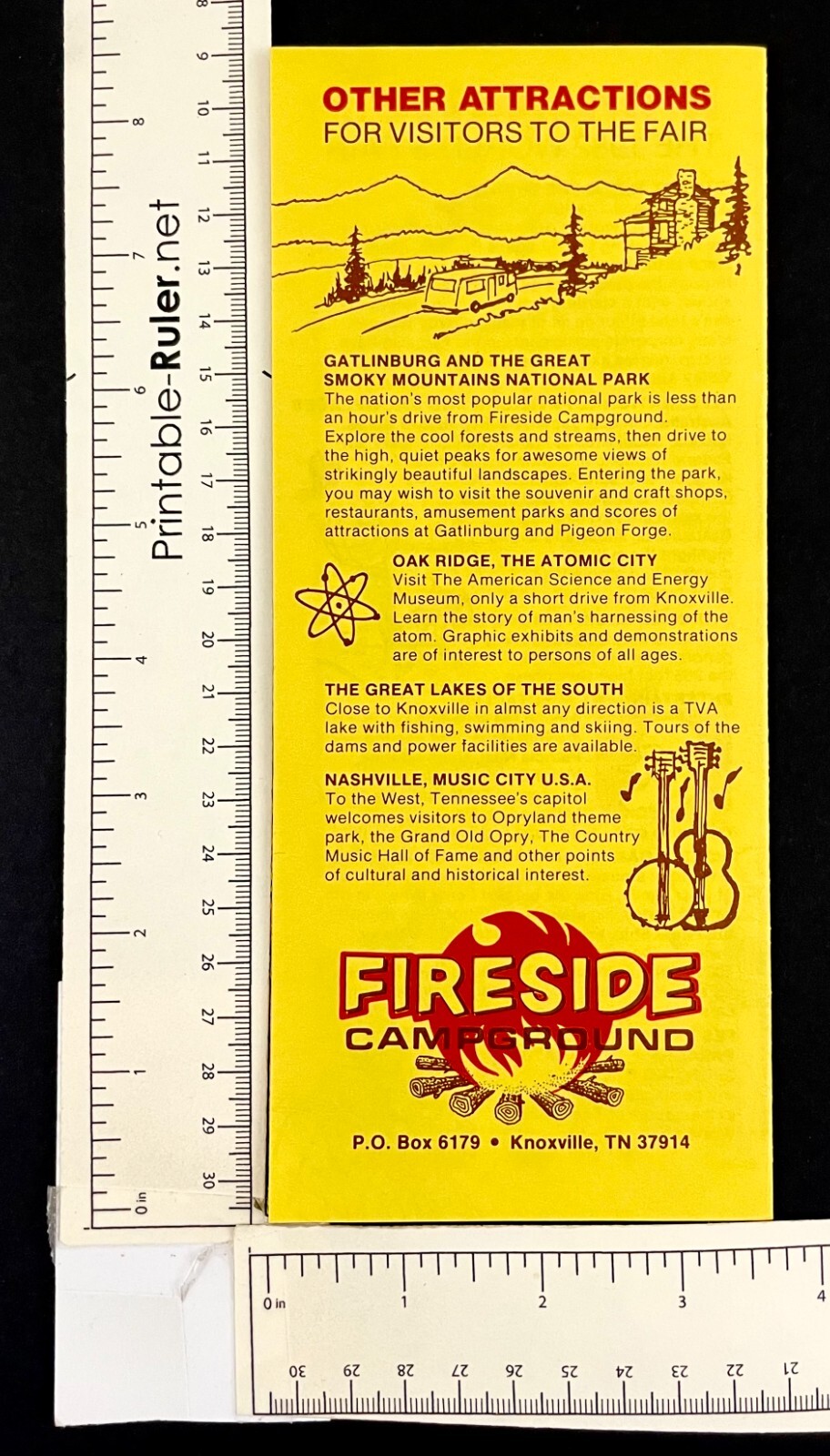 1982 Fireside Campground Knoxville TN World's Fair Vintage Camp Travel