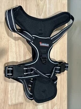 BARKBAY No Pull Dog Harness Step in Reflective Dog Harness with Front Clip Large