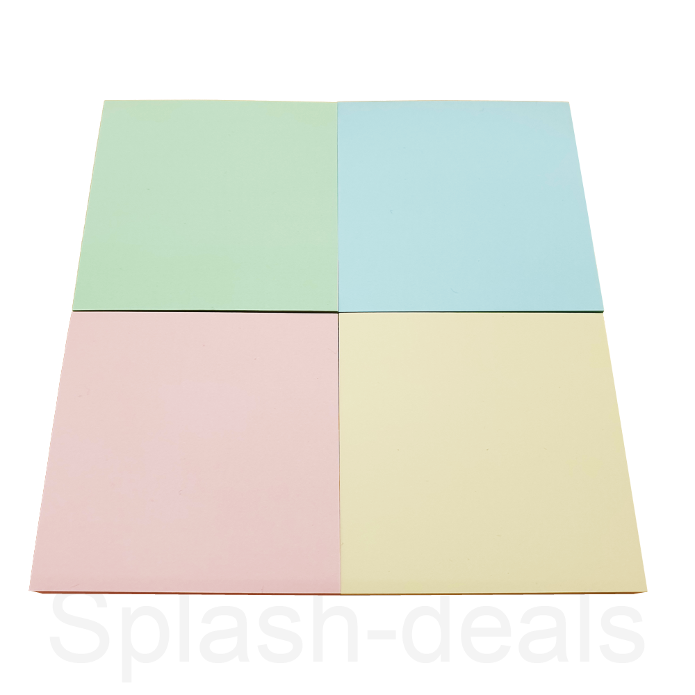 Pastel Sticky Notes Adhesive Paper Removeable Notes 76 x 76 mm Pack
