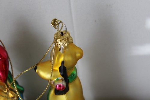 Disney Exclusive Original Hand Blown Glass Ornaments Christmas Set of 4 - Picture 6 of 13