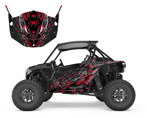 2013 2018 Polaris RZR 1000 XP TURBO graphic decal kit 24 mil Black Camo 1901 - Picture 7 of 16